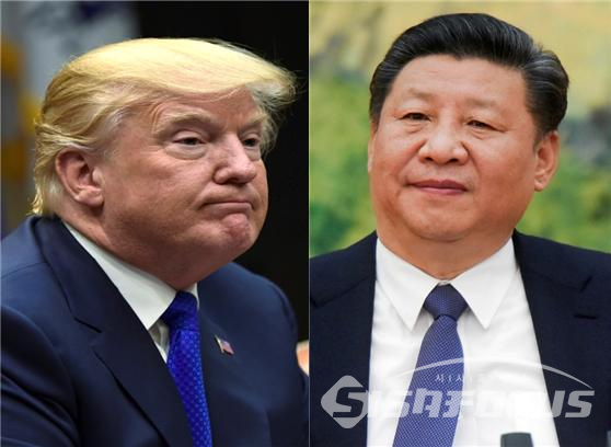 미국 도널드 트럼프 대통령과 중국 시진핑 주석[사진 / 시사포커스 DB]
