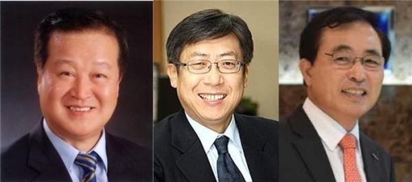 (왼쪽부터) 한이헌 전 국회의원, 박재식 전 한국증권금융 사장, 남영우 전 한국투자저축은행 대표. ⓒ뉴시스