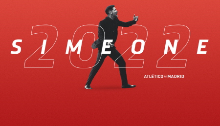 디에고 시메오네 감독, 아틀레티코 마드리드와 오는 2022년 6월까지 계약 연장/ 사진: ⓒ아틀레티코 마드리드