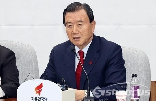 홍문표 자유한국당 의원이 발언하고 있다. ⓒ시사포커스DB