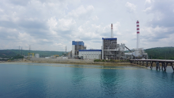 대림산업이 계통병입을 완료한 필리핀 최초의 초임계압 방식의 산 부에나벤튜라 석탄화력발전소 전경 ⓒ 대림산업