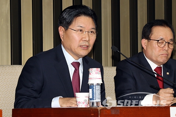 홍문종 자유한국당 의원이 발언하고 있다. 사진 / 오훈 기자