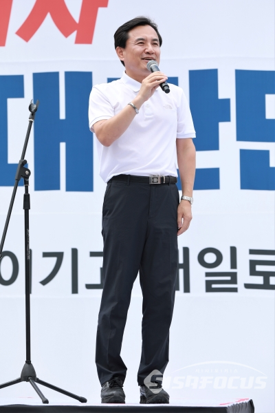김진태 자유한국당 의원이 발언을 하고 있다. [사진 / 오훈 기자]