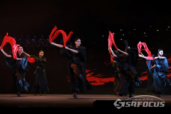20일 세종문화회관 대극장에서 '극장 앞 독립군' 프레스콜 전막시연이 열렸다. [사진 / 오훈 기자]