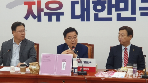 발언하고 있는 자유한국당 김광림 의원(사진 / 박상민 기자)
