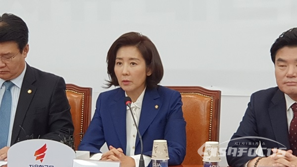 나경원 원내대표가 발언하고 있다. 사진 / 박상민 기자