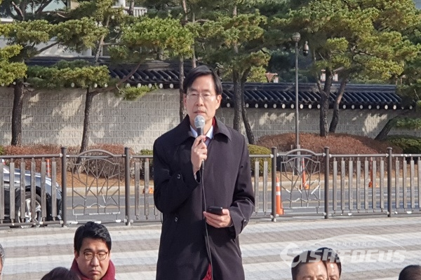 조경태 최고위원이 발언하고 있다. 사진 / 박상민 기자