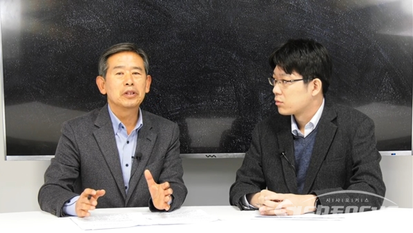 자유한국당 안효대 전 의원이 13일 오후 시사포커스TV 스튜디오에서 최근 정국 현안 관련 견해를 밝히고 있다. 사진 / 김민규 기자