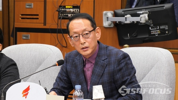 발언하는 김도읍 의원. 사진 / 박상민 기자