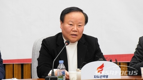 김재원 자유한국당 정책위의장이 발언하고 있다. 사진 / 박상민 기자