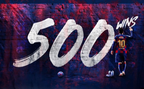 리오넬 메시, FC 바르셀로나서 개인 통산 500승 달성/ 사진: ⓒFC 바르셀로나