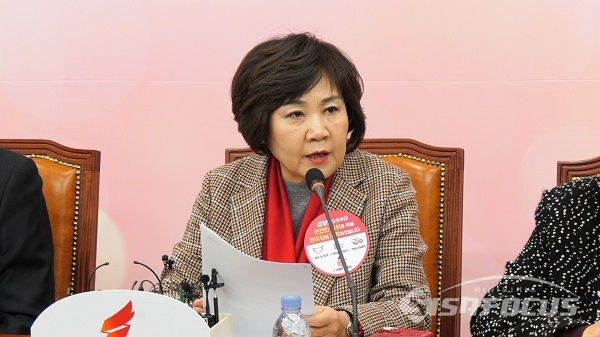발언하는 김순례 최고위원. 사진 / 박상민 기자