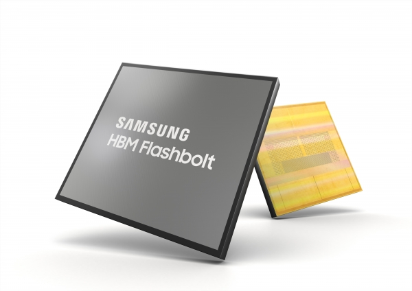 삼성전자 3세대 16GB HBM2E D램 '플래시볼트'. ⓒ삼성전자