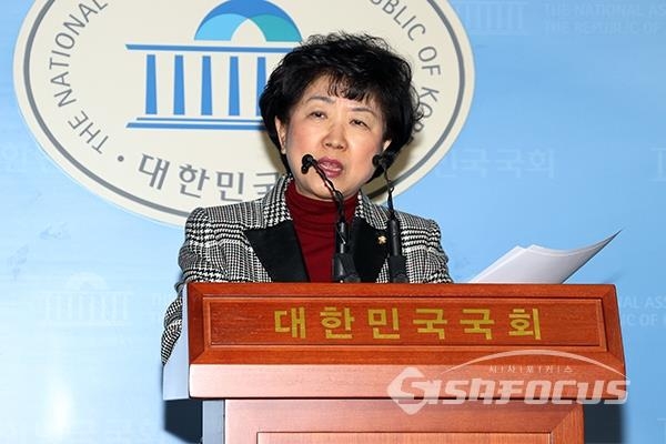 박인숙 자유한국당 의원이 총선 불출마를 선언했다. 사진 / 오훈 기자