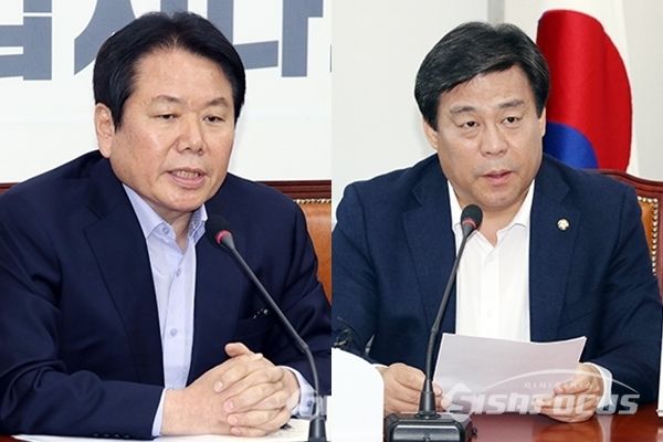 민주통합당 정양석 의원(좌)와 김선동 의원(우) ⓒ포토포커스DB