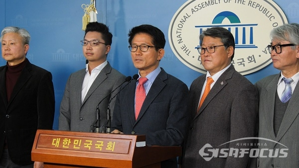 발언하는 김문수 자유통일당 대표. 사진 / 박상민 기자