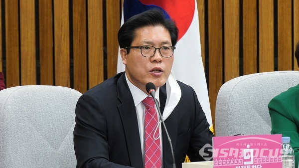 송석준 의원이 발언하고 있다. 사진 / 박상민 기자