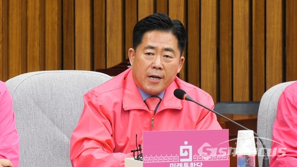 의원이 발언하고 있다. 사진 / 박상민 기자