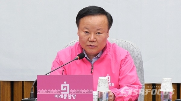 김재원 미래통합당 정책위의장이 발언하고 있다. 사진 / 박상민 기자