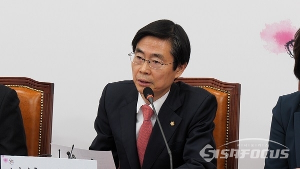 조경태 미래통합당 의원이 발언하고 있다. 사진 / 박상민 기자