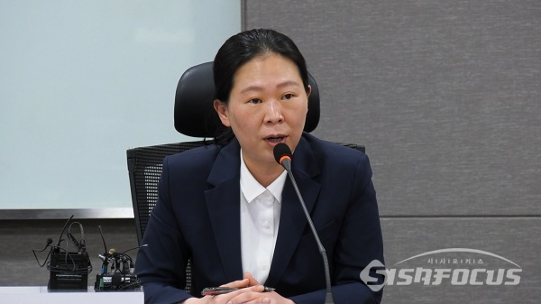 권은희 의원이 발언하고 있다. 사진 / 박상민 기자