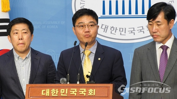 미래통합당 지성호 의원이 발언하고 있다. 사진 / 박상민 기자