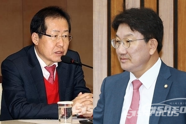 홍준표 전 자유한국당 대표(좌)와 권성동 의원(우) ⓒ포토포커스DB