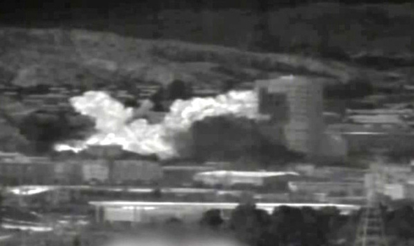 개성공단 남북공동연락사무소 폭파 당시 모습 / ⓒ뉴시스-국방부
