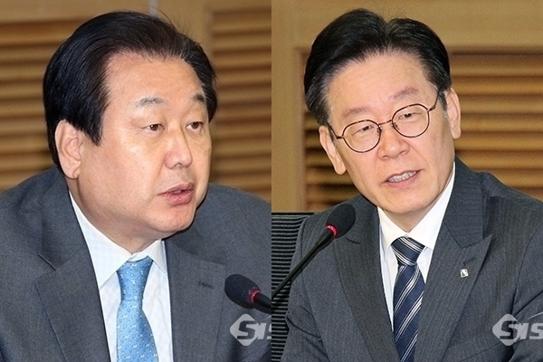 김무성 미래통합당 전 의원(좌)과 이재명 경기도지사(우)의 모습. ⓒ포토포커스DB