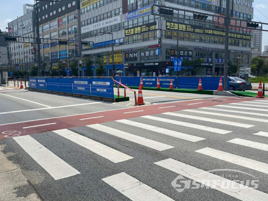 신교통형 BRT 승강장 설치 공사  사진 / 세종시 제공