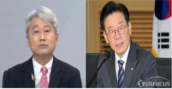 김근식 경남대 교수(좌)와 이재명 경기도지사(우) ⓒ시사포커스DB