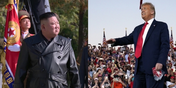 북한 김정은 국무위원장(좌)과 미국 트럼프 대통령(우). 사진 / 뉴시스