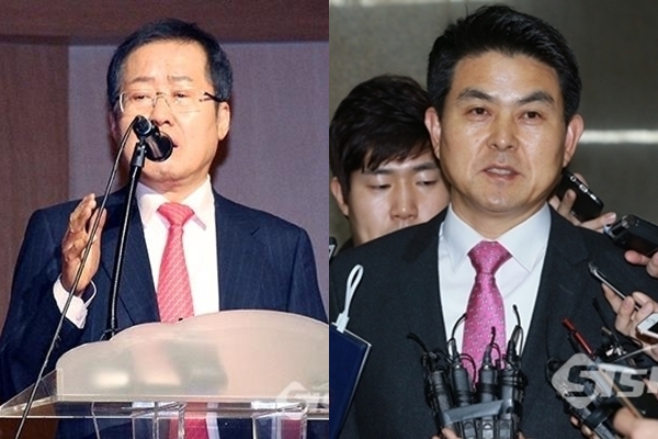 (좌측부터) 무소속 홍준표, 김태호 의원. 사진 / 시사포커스DB