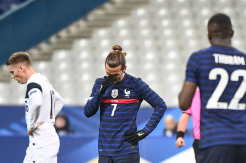 프랑스대표팀, A매치 핀란드와의 친선 경기에서 0-2 완패/ 사진: ⓒ게티 이미지