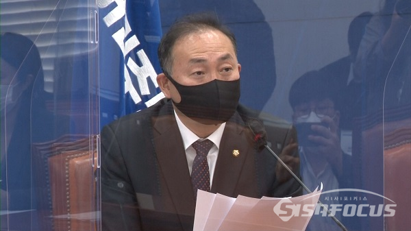 김원이 원내부대표가 발언하고 있다. 사진 / 권민구 기자