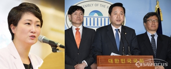 이언주 전 의원이 김두관 의원을 향해  "대통령병에 걸여 국민의 뜻을 왜곡하고 있다"고 비난했다.
