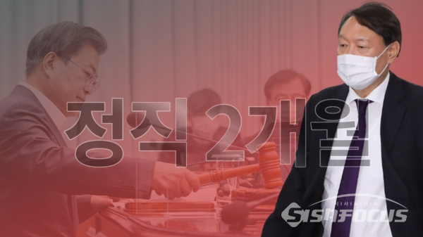 윤석열 검찰총장이 징계위 징계에 대한 집행정지 소송을 제기한다. 사진편집 / 공민식 기자