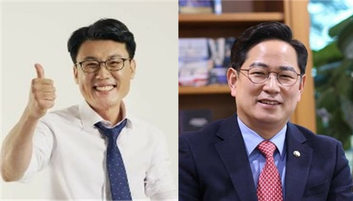 더불어민주당 진성준 의원(좌)과 국민의힘 박수영 의원(우). 사진 / ⓒ진성준 의원 페이스북. ⓒ박수영 의원 페이스북