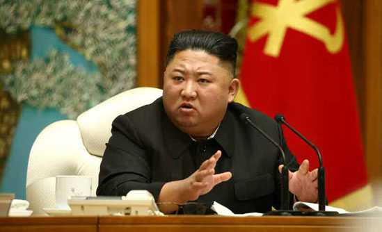 김정은 북한 국무위원장이 발언하고 있는 모습 / 사진 ⓒ뉴시스-노동신문