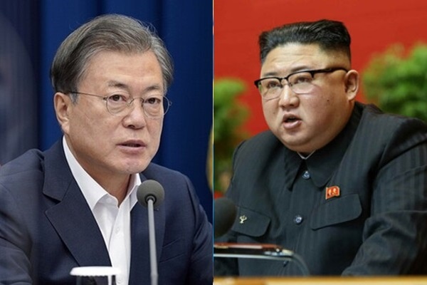 문재인 대통령(좌)과 김정은 북한 국무위원장(우). ⓒ청와대, 뉴시스