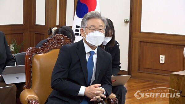 더불어민주당 이재명 대선후보. 사진 / 이강산 기자