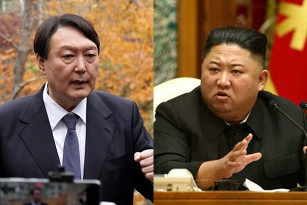(좌측부터) 윤석열 국민의힘 대선후보, 김정은 북한 국무위원장. 사진 / 시사포커스DB, ⓒ뉴시스