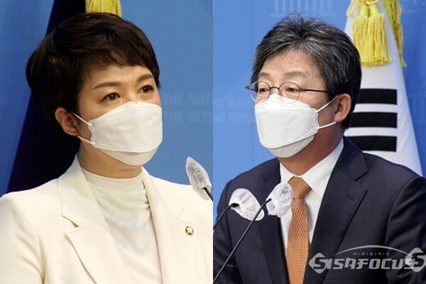 국민의힘 김은혜 의원(좌)과 유승민 전 의원(우). 사진 / 시사포커스DB