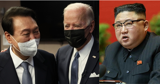 (왼쪽부터) 윤석열 대통령, 조 바이든 미국 대통령, 김정은 북한 국무위원장. 시사포커스DB