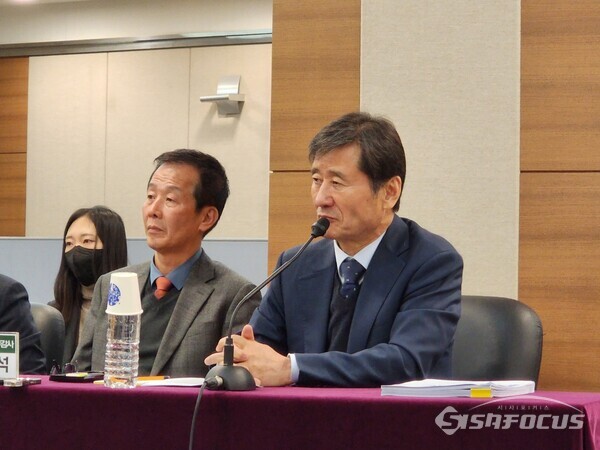 모든 요직을 거치며 최고의 경영자로 평가, 공영공사 최초 민간 CEO로 21년 취임한 박진우 공영공사사장.사진/김진성 기자