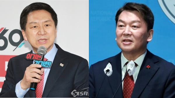 국민의힘 차기 당대표 선거에 출마를 하는 김기현 의원(좌)과 안철수 의원(우). 시사포커스DB