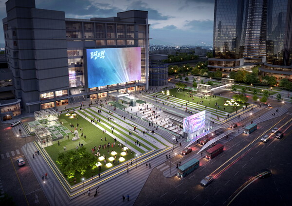 새로운 랜드마크가 될 평택역 광장 조감도. ⓒ평택시
