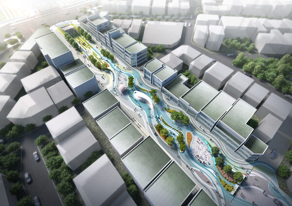 평택역 광장 조성 설계는 평택평야와 평택강을 모티브로 마련됐다. ⓒ평택시