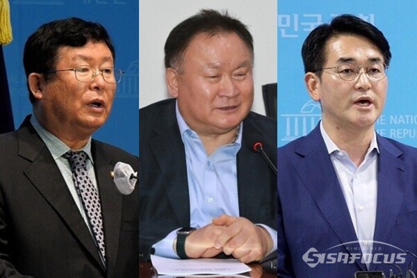 (좌측부터) 더불어민주당 설훈, 이상민, 박용진 의원. 사진 / 시사포커스DB