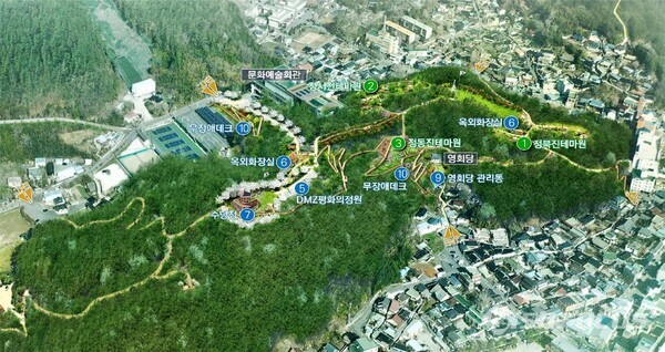 역사 향기 숲 테마공원 조감도. 사진/장흥군청 제공